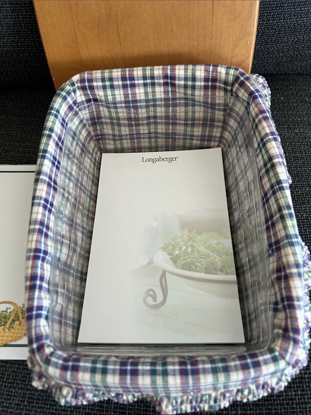 Signed Longaberger Writing Basket